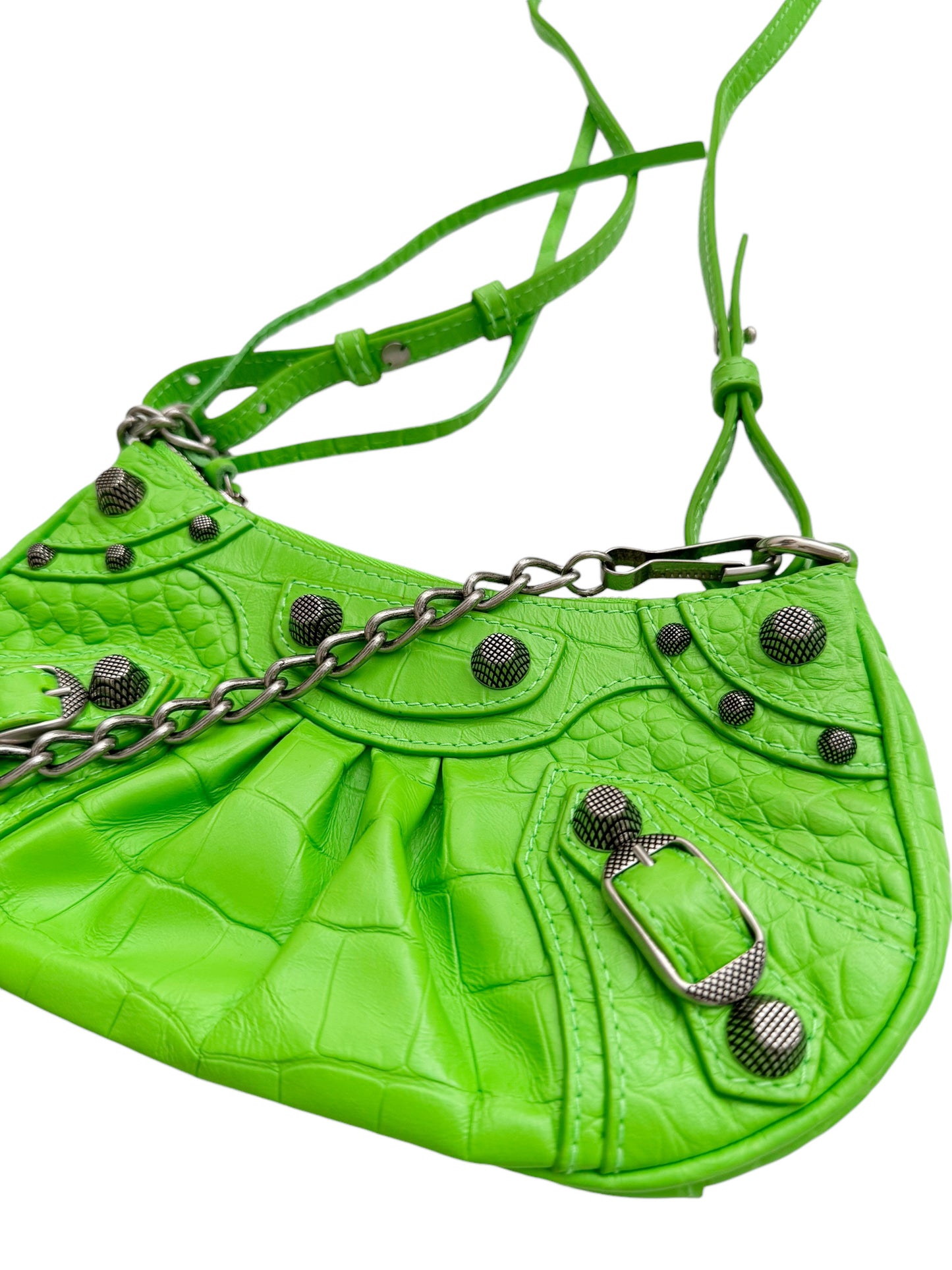 Croc Embossed Mini La Cagole Bag