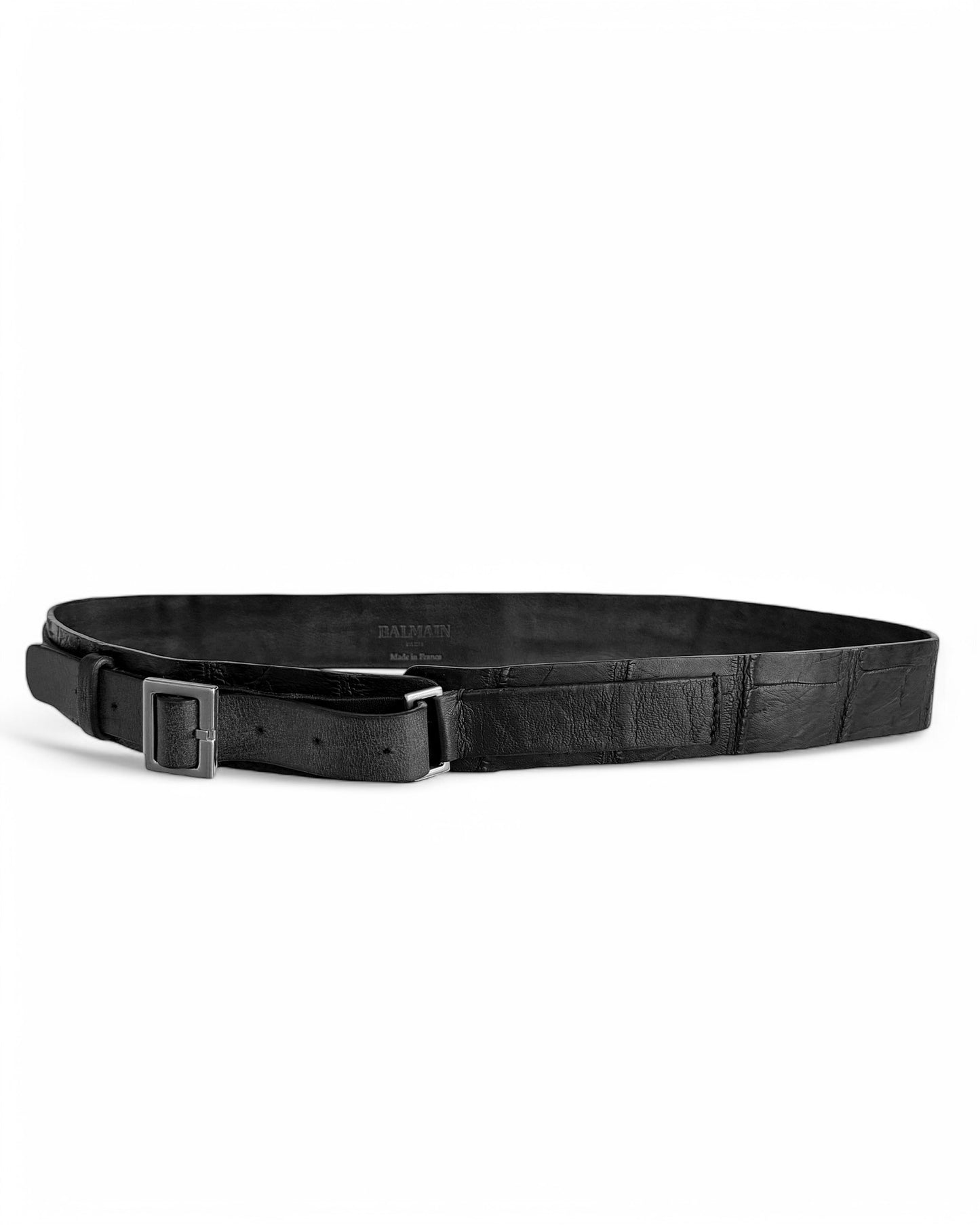 Decarnin Crocodile Leather Multibelt