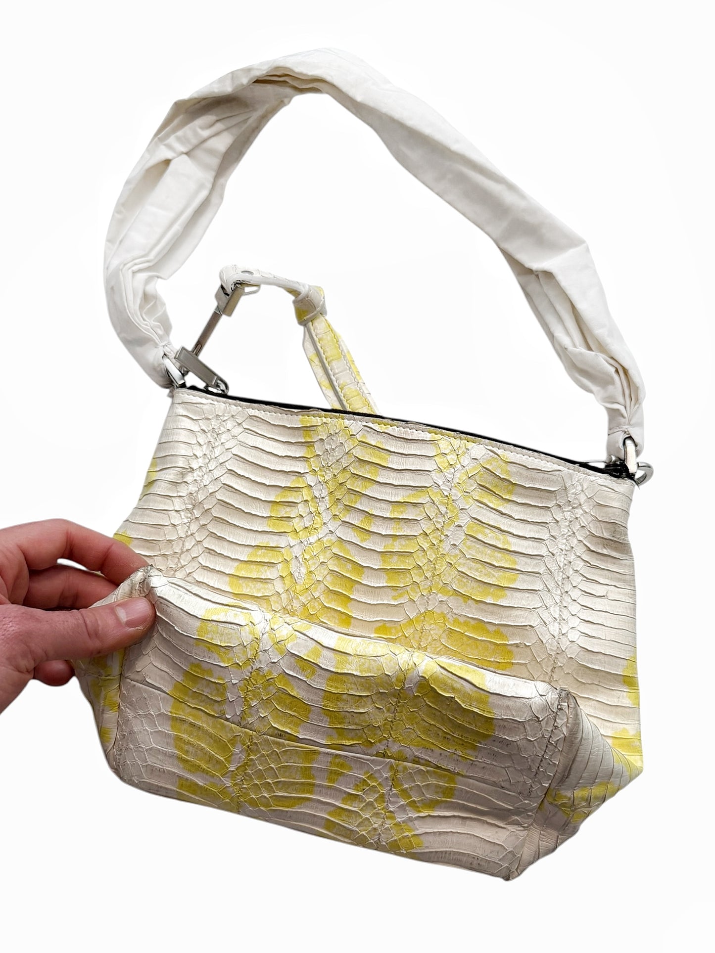 Performa Acid Yellow Python Bag