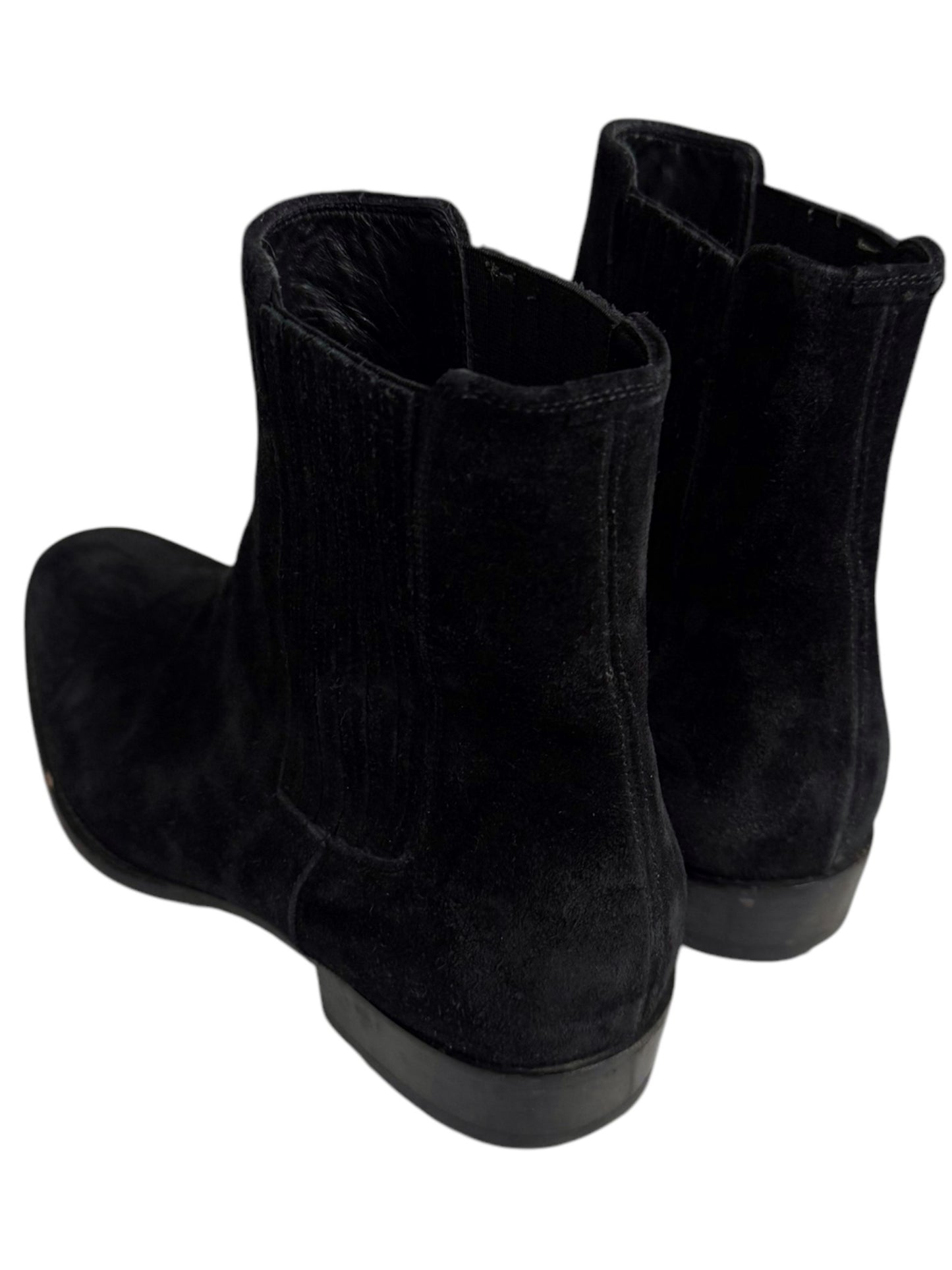 Suede Wyatt Chelsea Black Boot