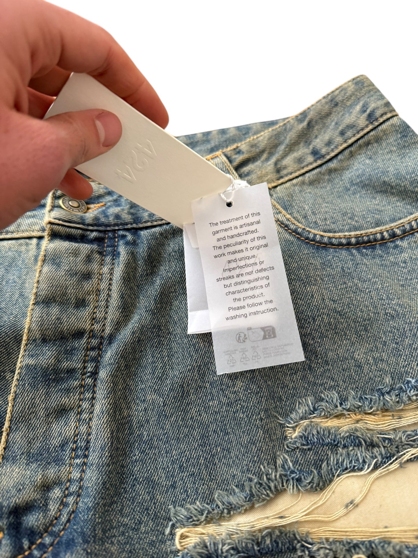 Big Daddy Baggy Denim Shred Jean Shorts