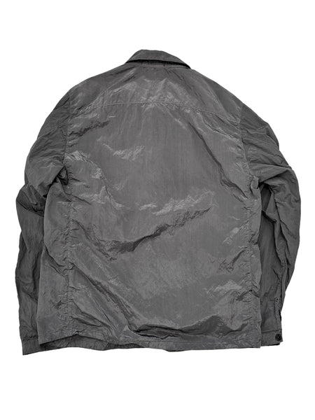 Grey Nylon Shirt Jacket