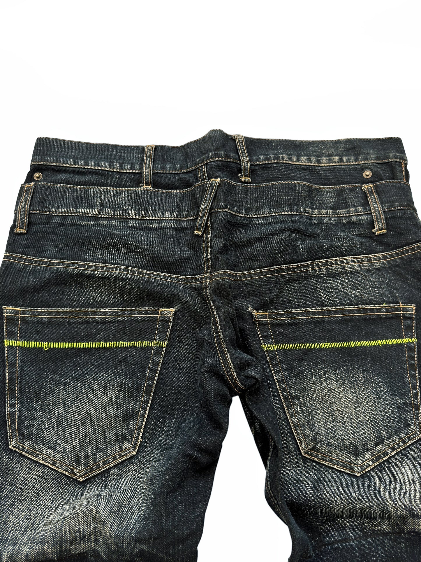 Double Waist Dark Indigo Denim