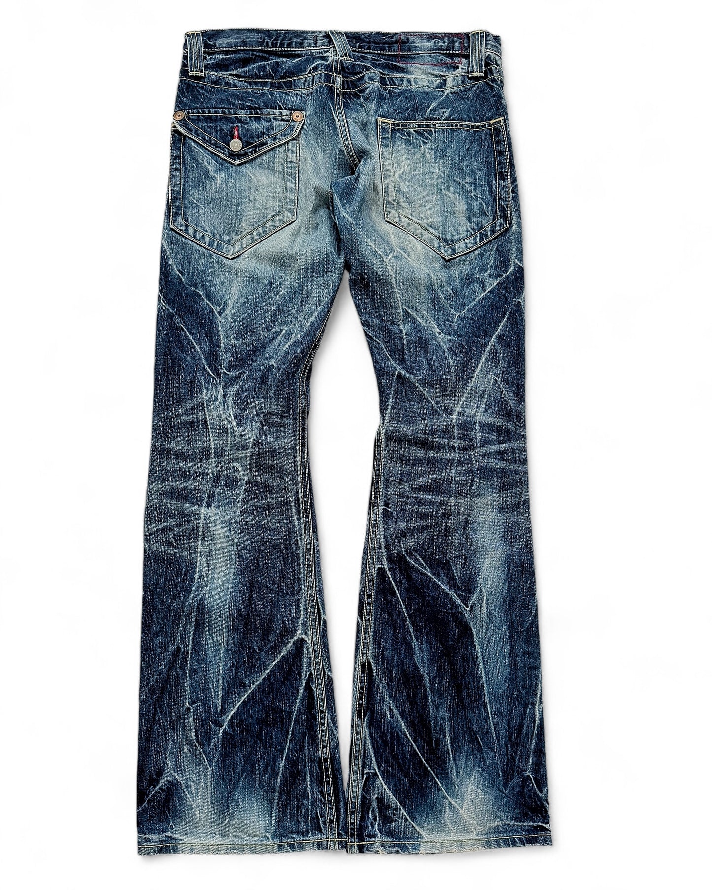 Special Lightning Dye Flare Denim