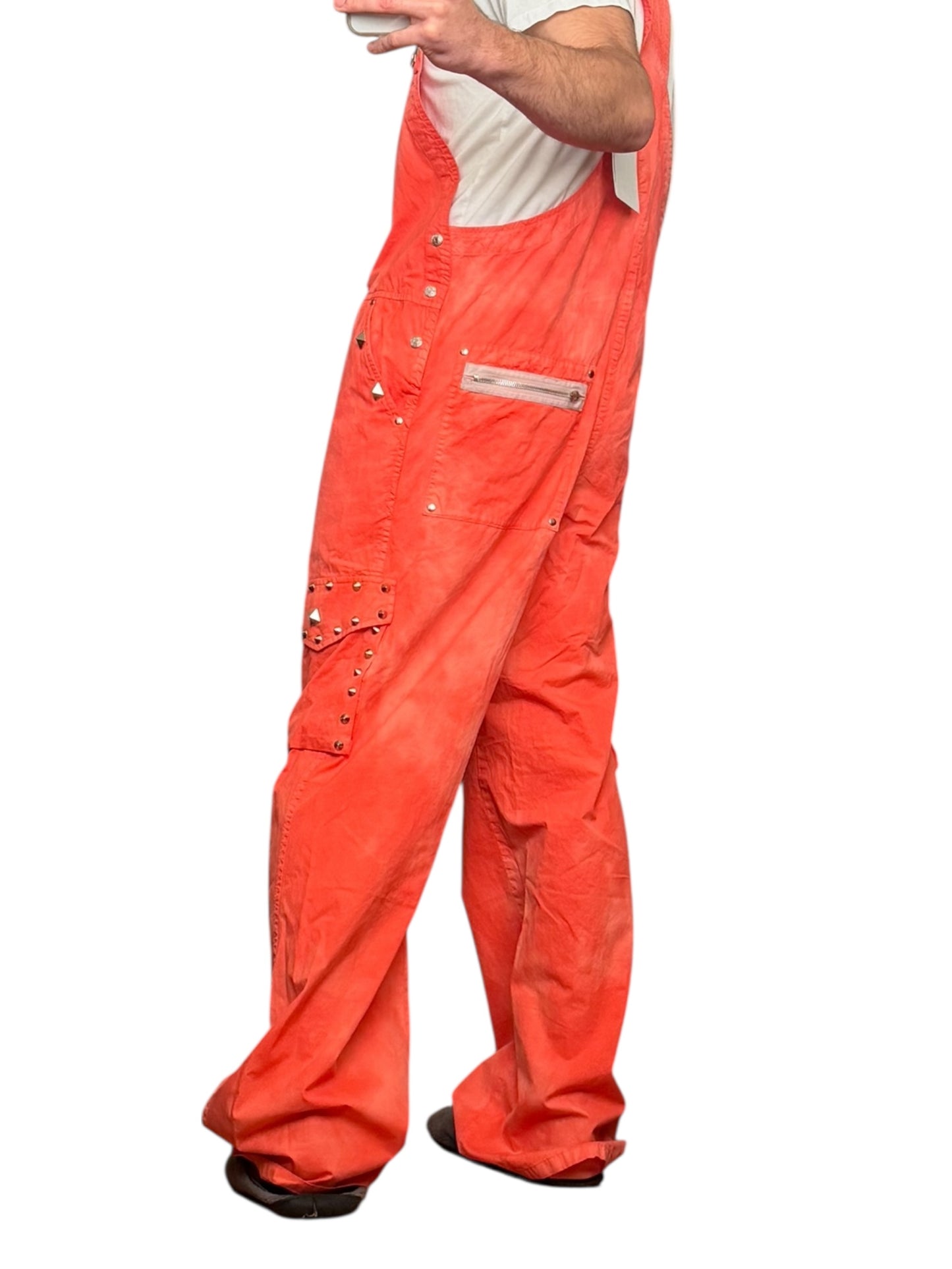 Cotton Studded Dye Overalls