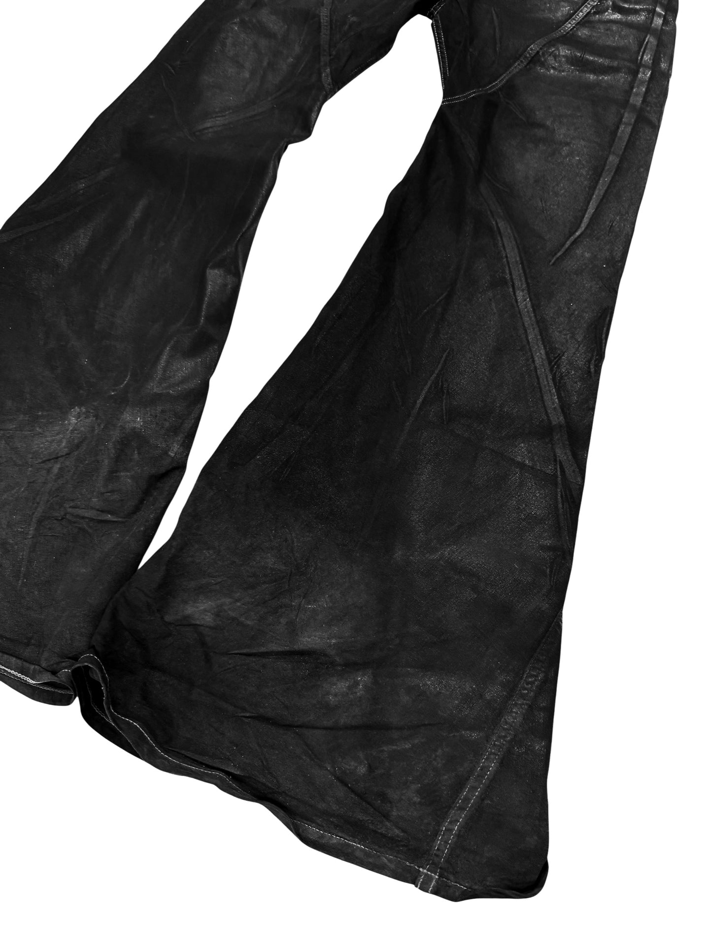 Bias Bootcut Waxed Flare Denims