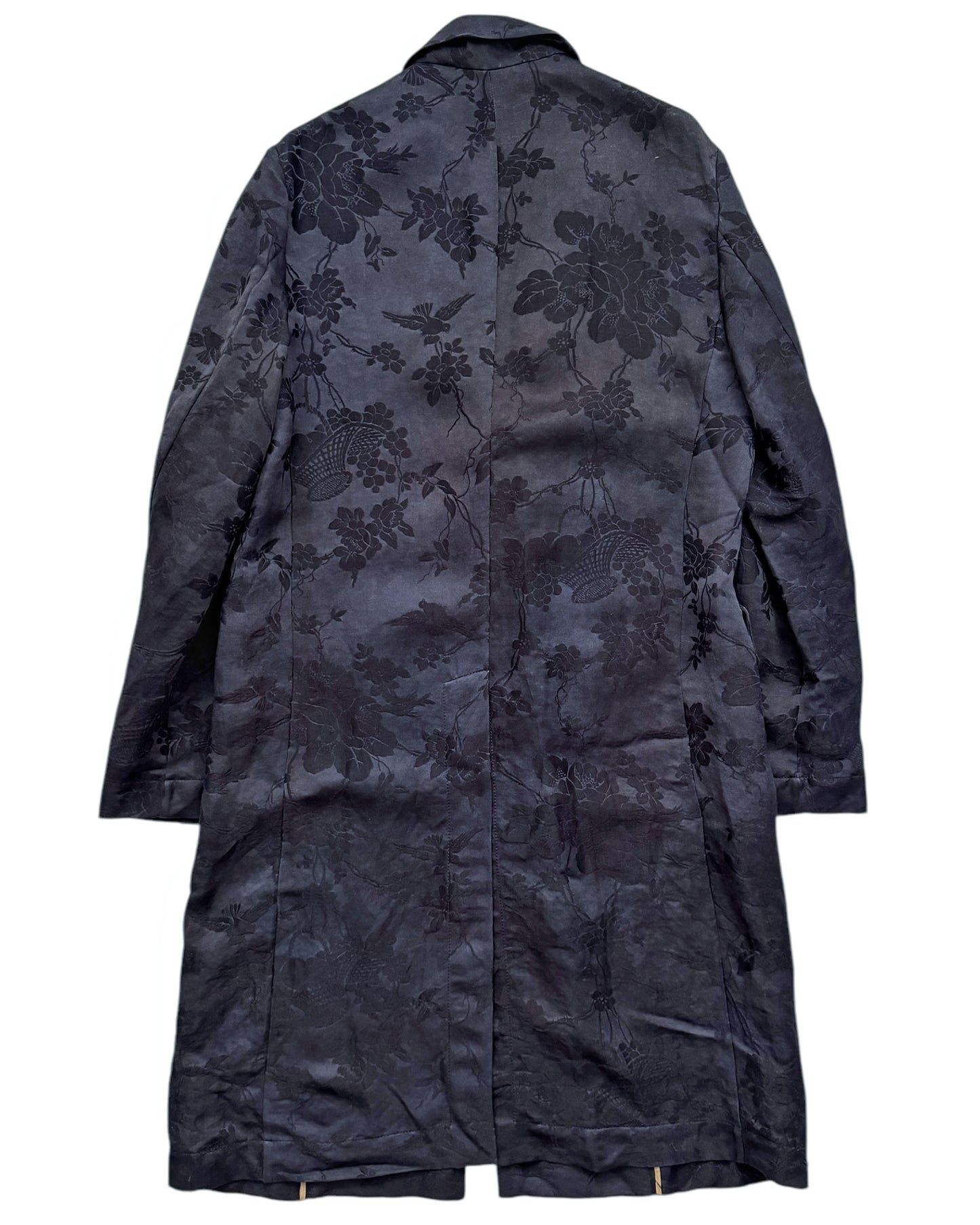 2016 Silk Jacquard Chester Coat