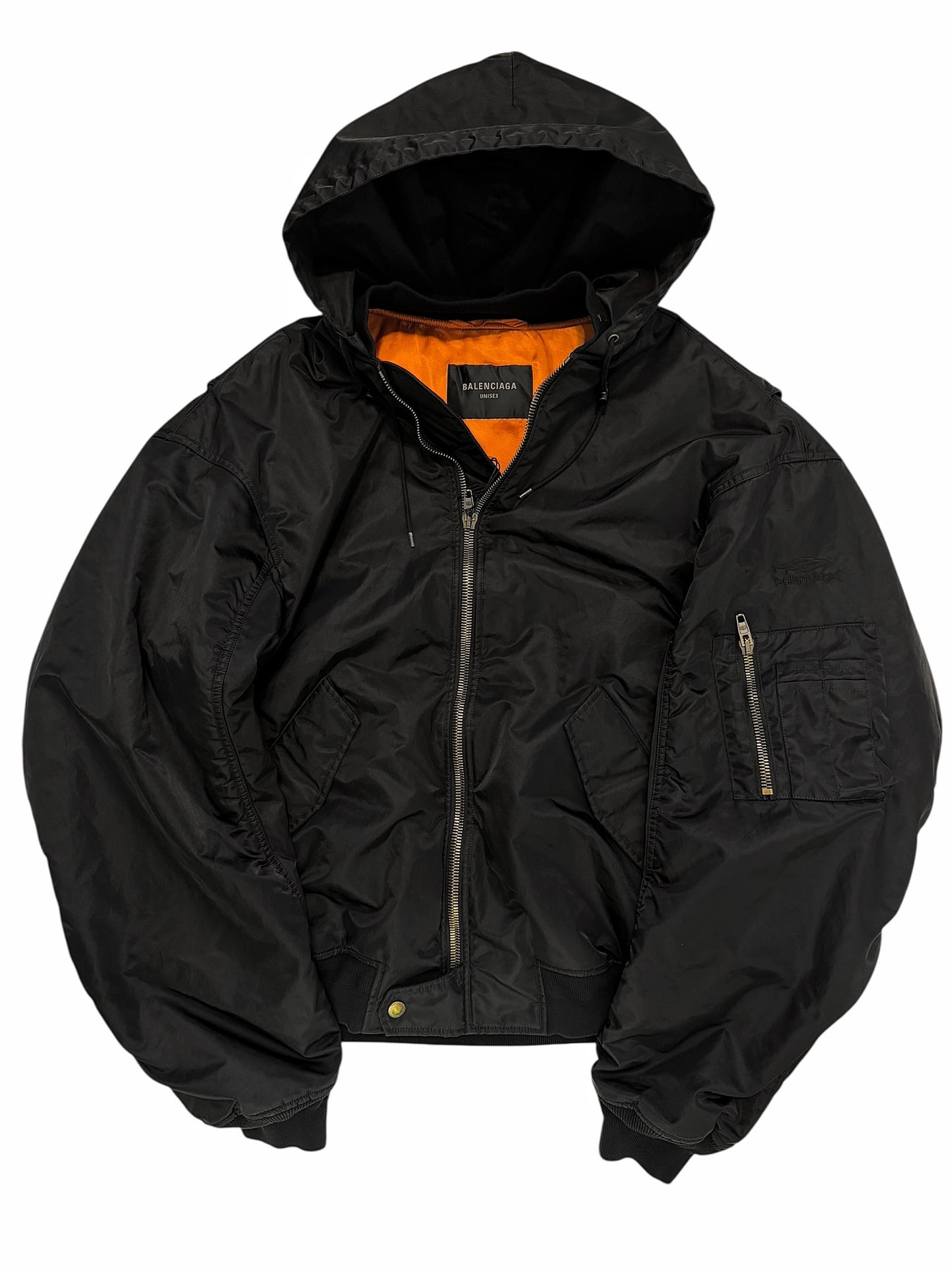 3B Hooded Nylon Bomber