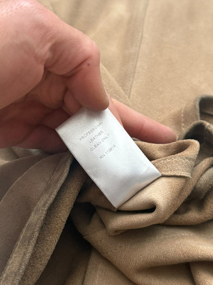 Goatskin Leather Shirt Jacket