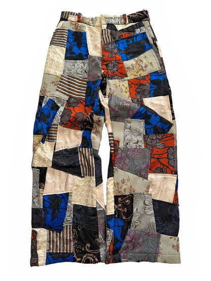 Jacquard Patchwork Pants