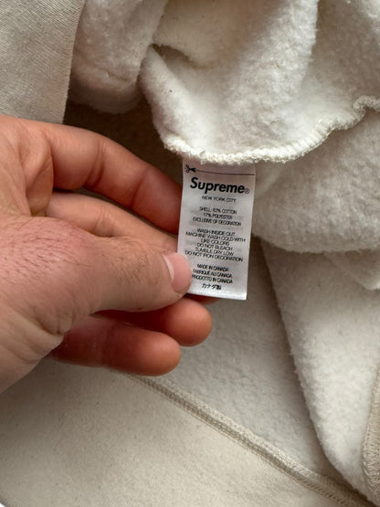 Micro Logo Hoodie (Natural White)