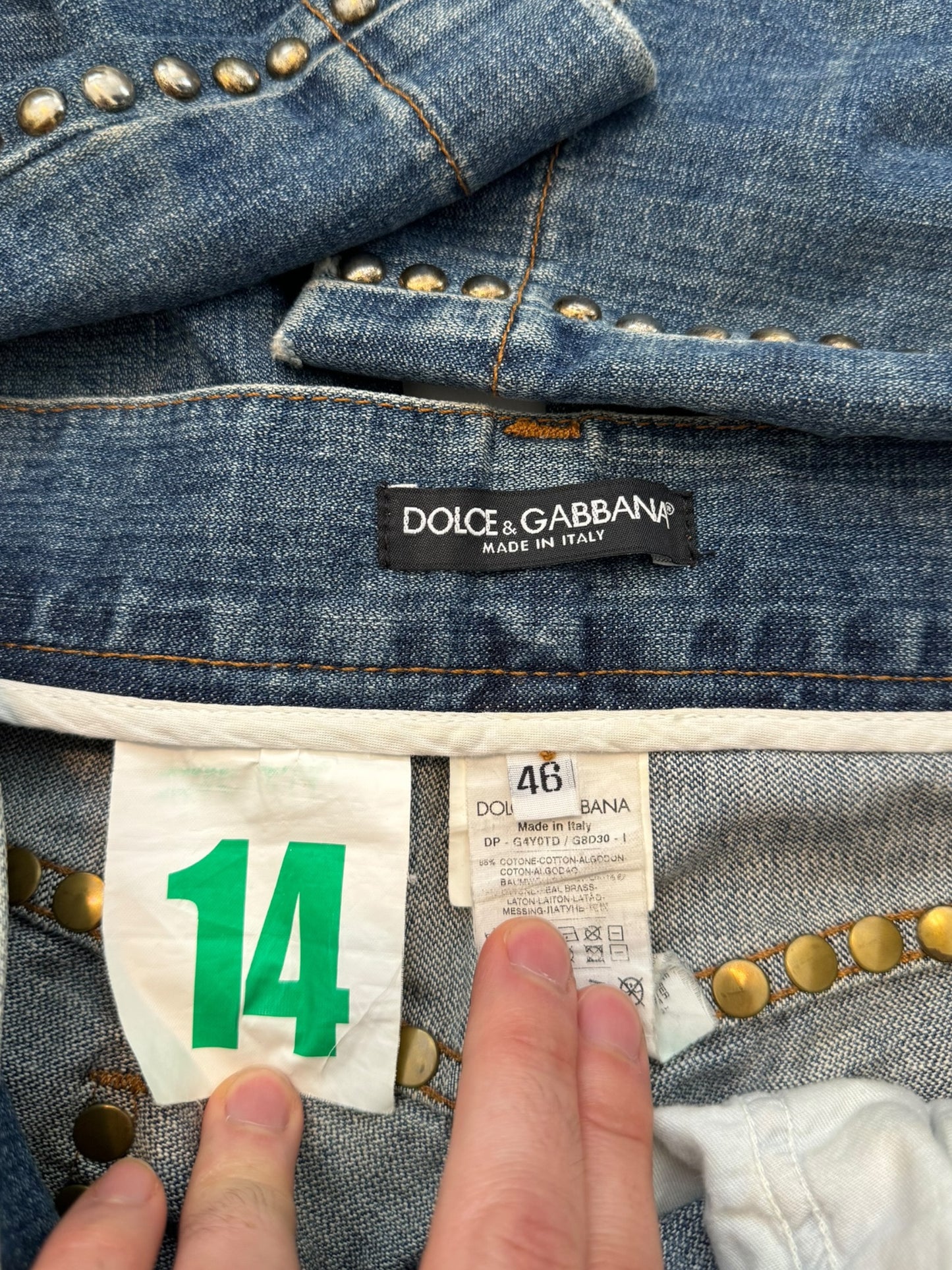 2000’s Runway Studded Thrashed Denims