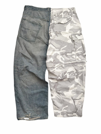 2024 Split Camo Denim Cargo 50/50