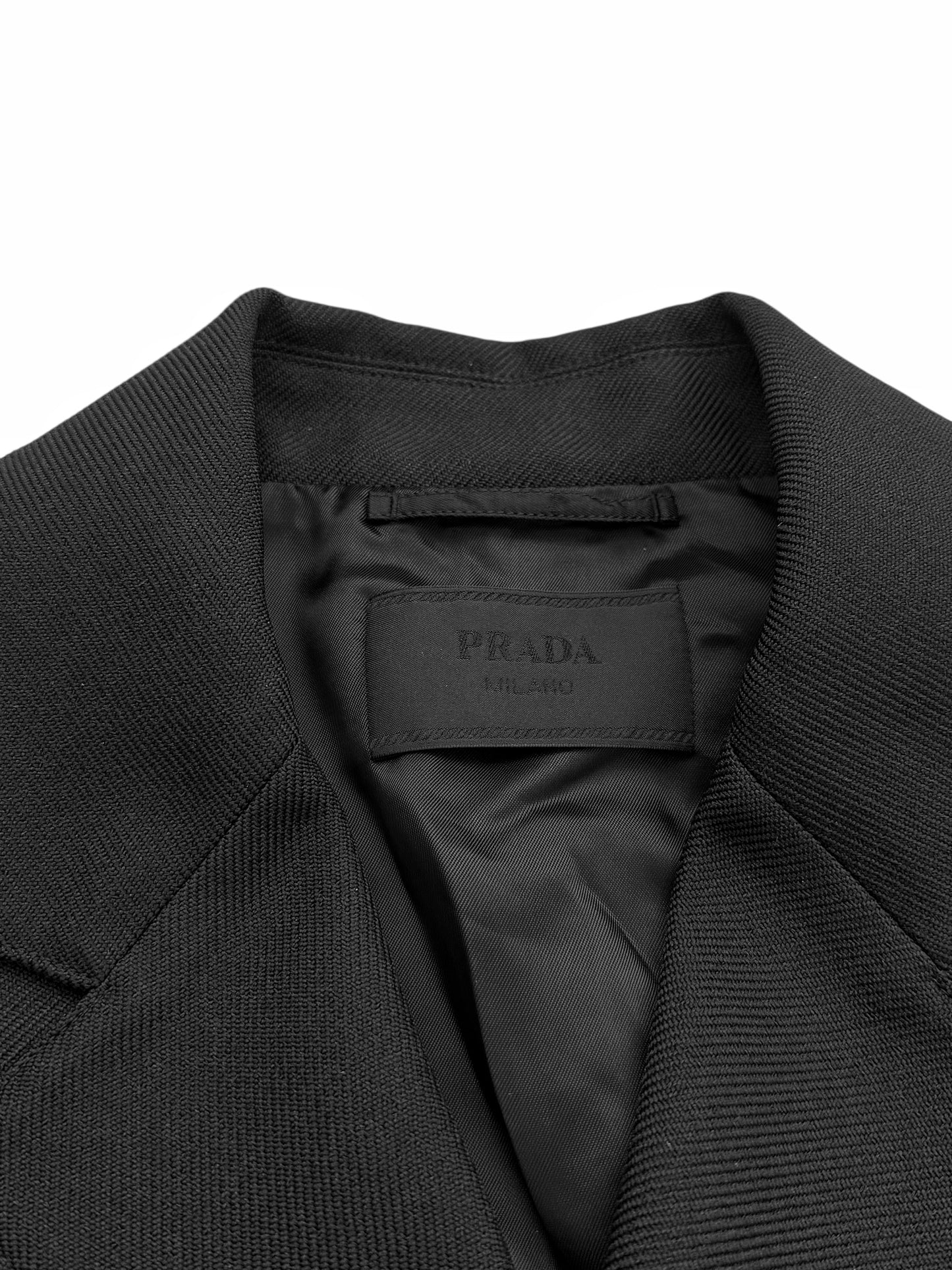 2018 Cropped Gabardine Coat Jacket