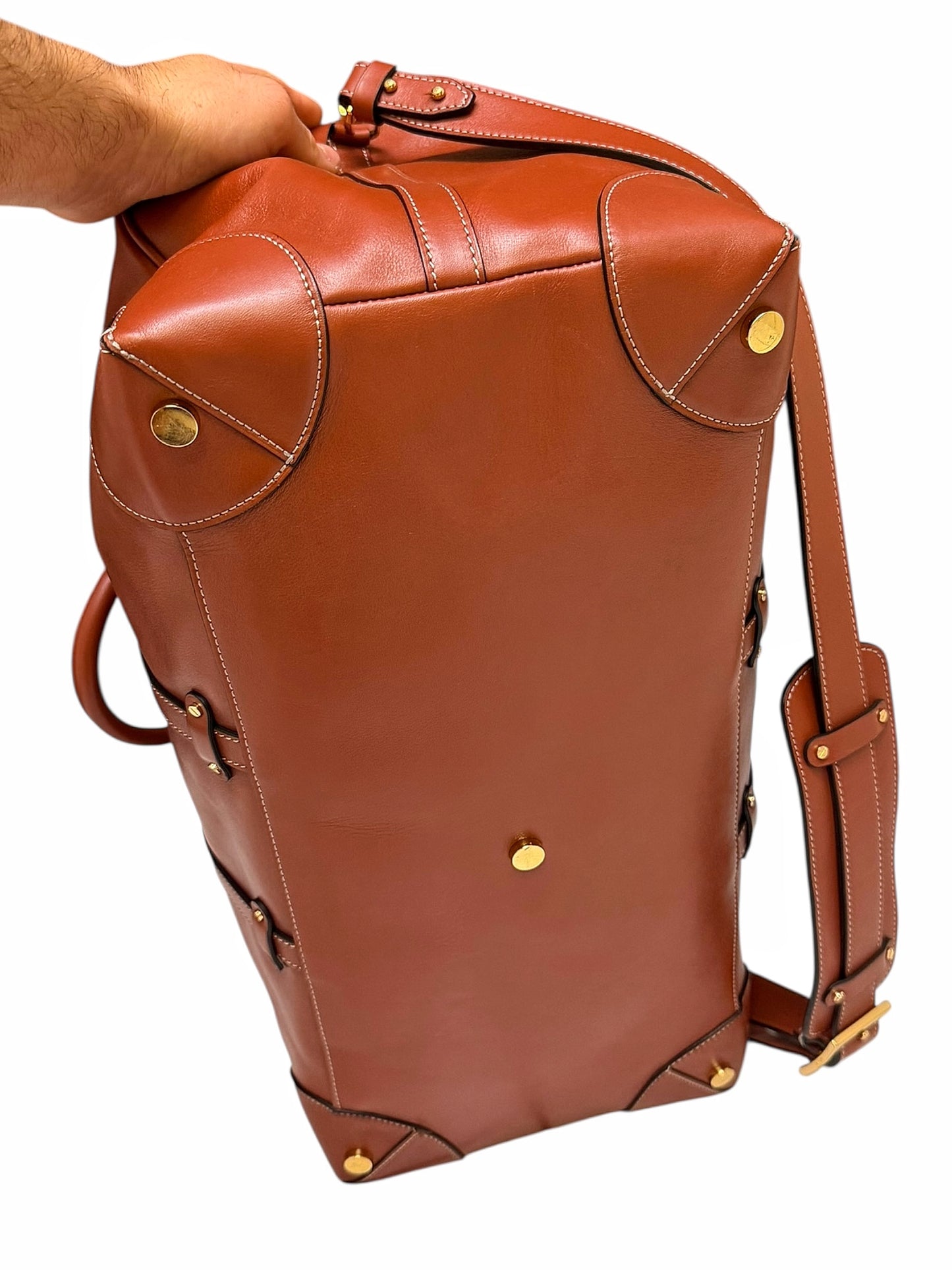 Veg Tanned Italian Leather Duffle Bag