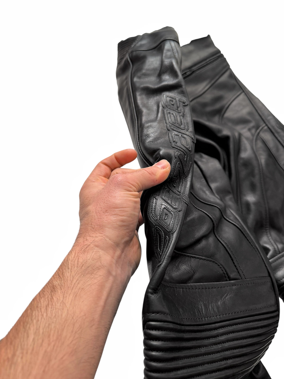 2024 Raw Waist Biker Moto Leather Pants