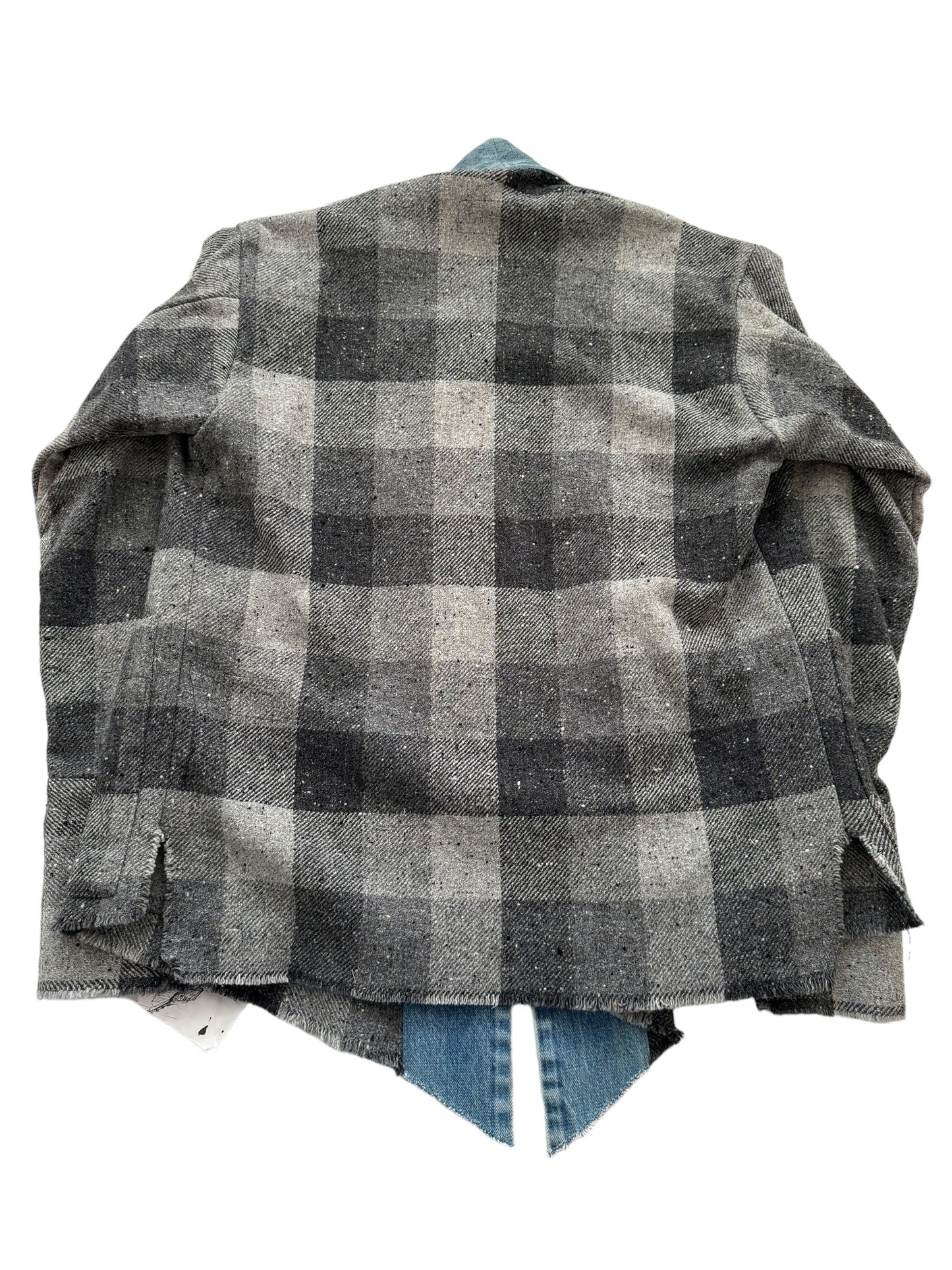 Graphite Buffalo Check GL1 Kimono