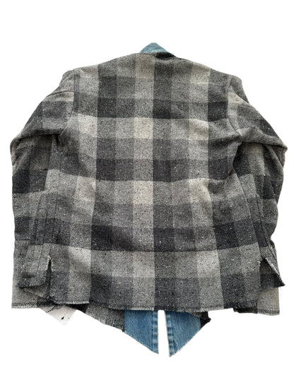 Graphite Buffalo Check GL1 Kimono