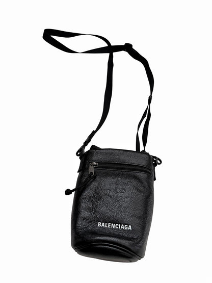 Bottle Holder Leather Cylinder Bag