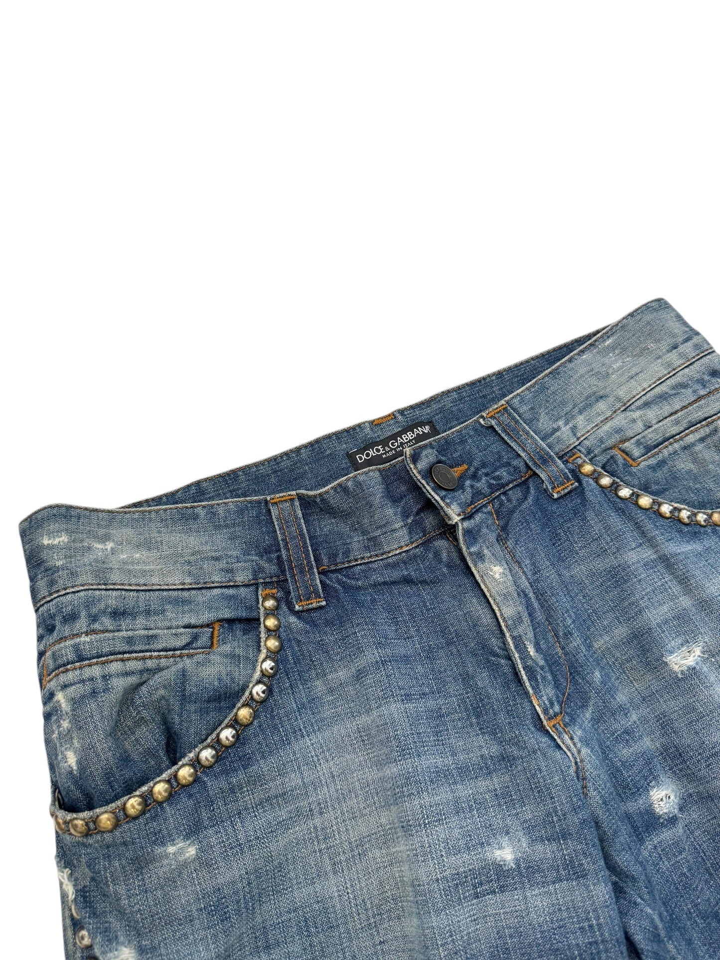 2000’s Runway Studded Thrashed Denims