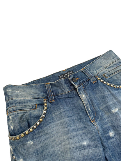 2000’s Runway Studded Thrashed Denims