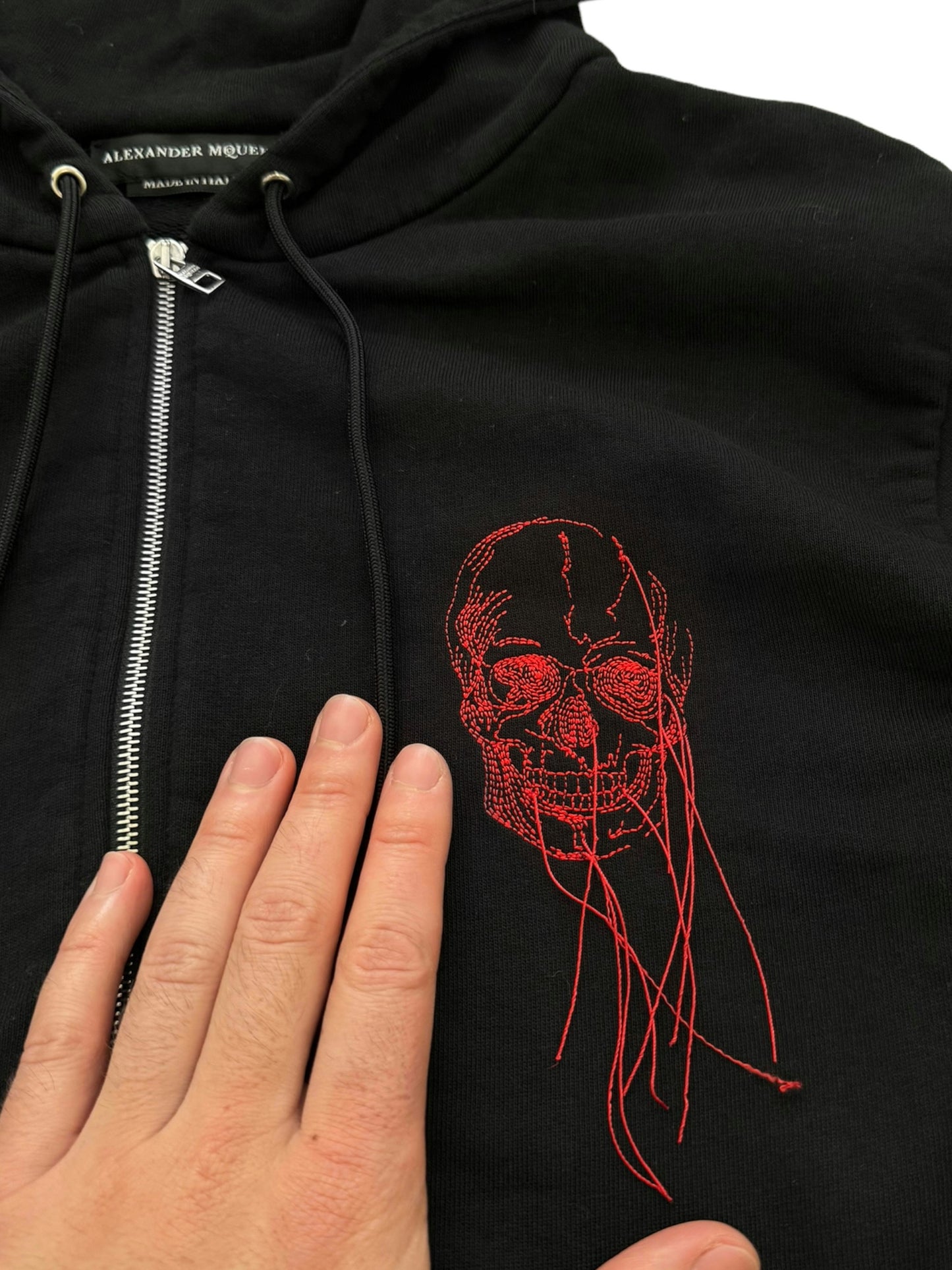 Thread Skull Zip Hoodie