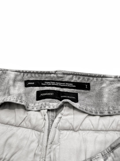 White Degrade Wash Gasmask Cargos