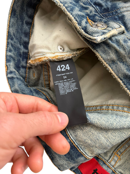 Distressed Big Daddy Baggy Denim Jeans