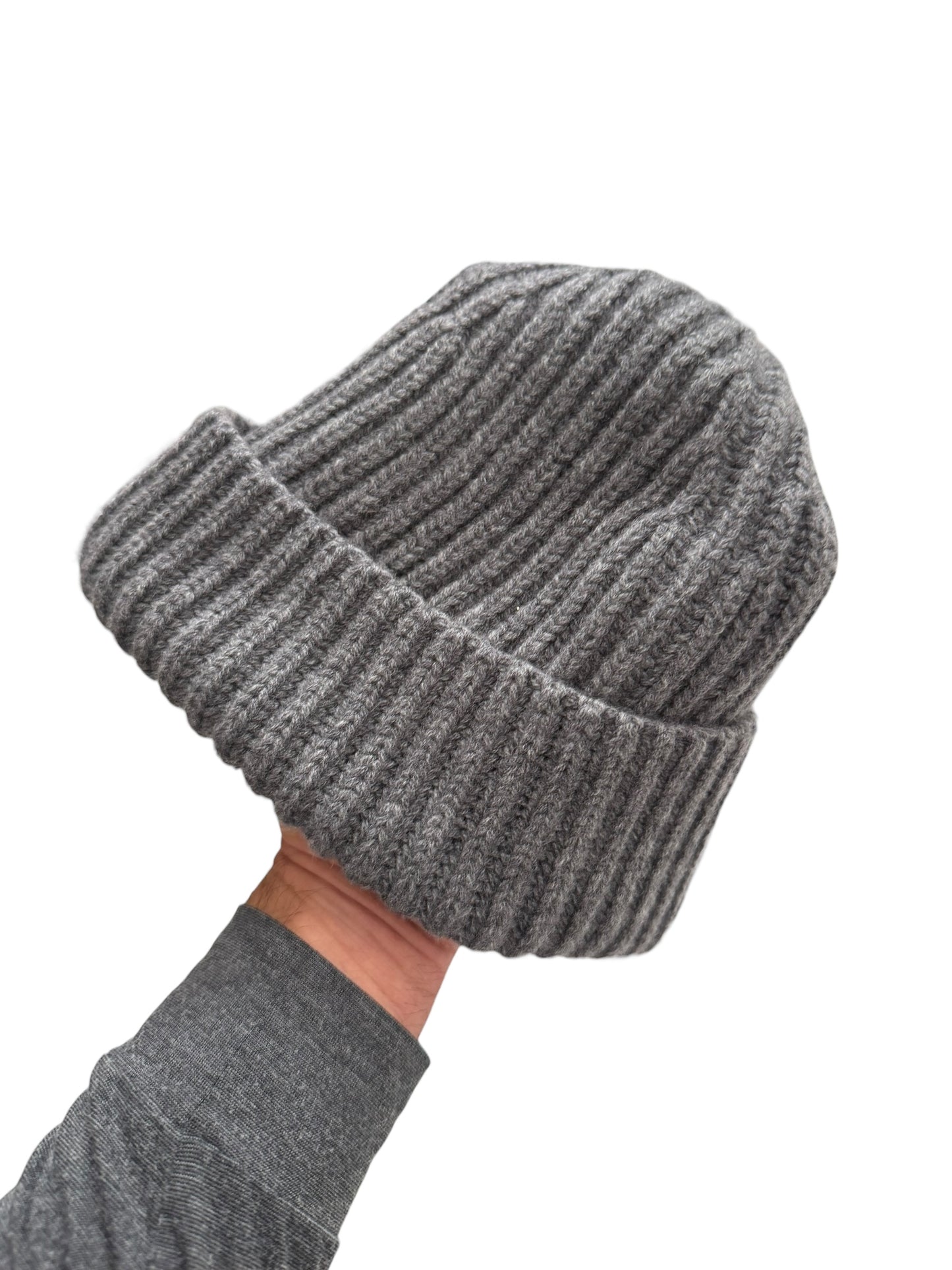 Cashmere Ribbed Beanie