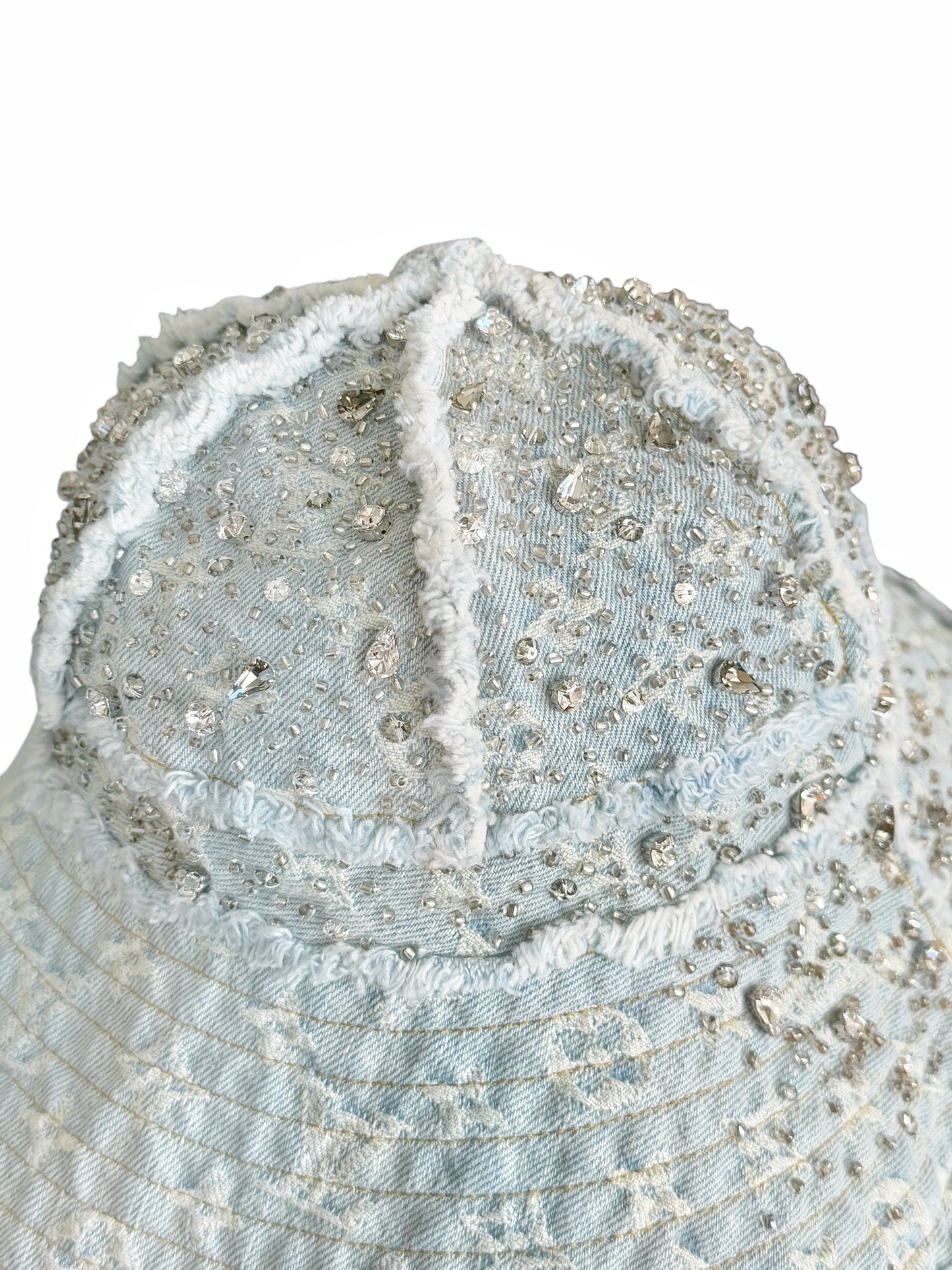 1/1 Crystal Rain Monogram Denim