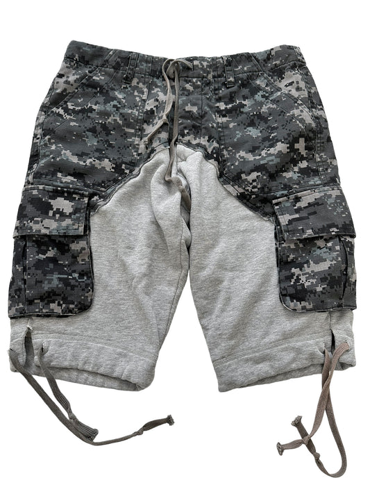 Sample Unreleased Digi Digital Camo Cargo Shorts