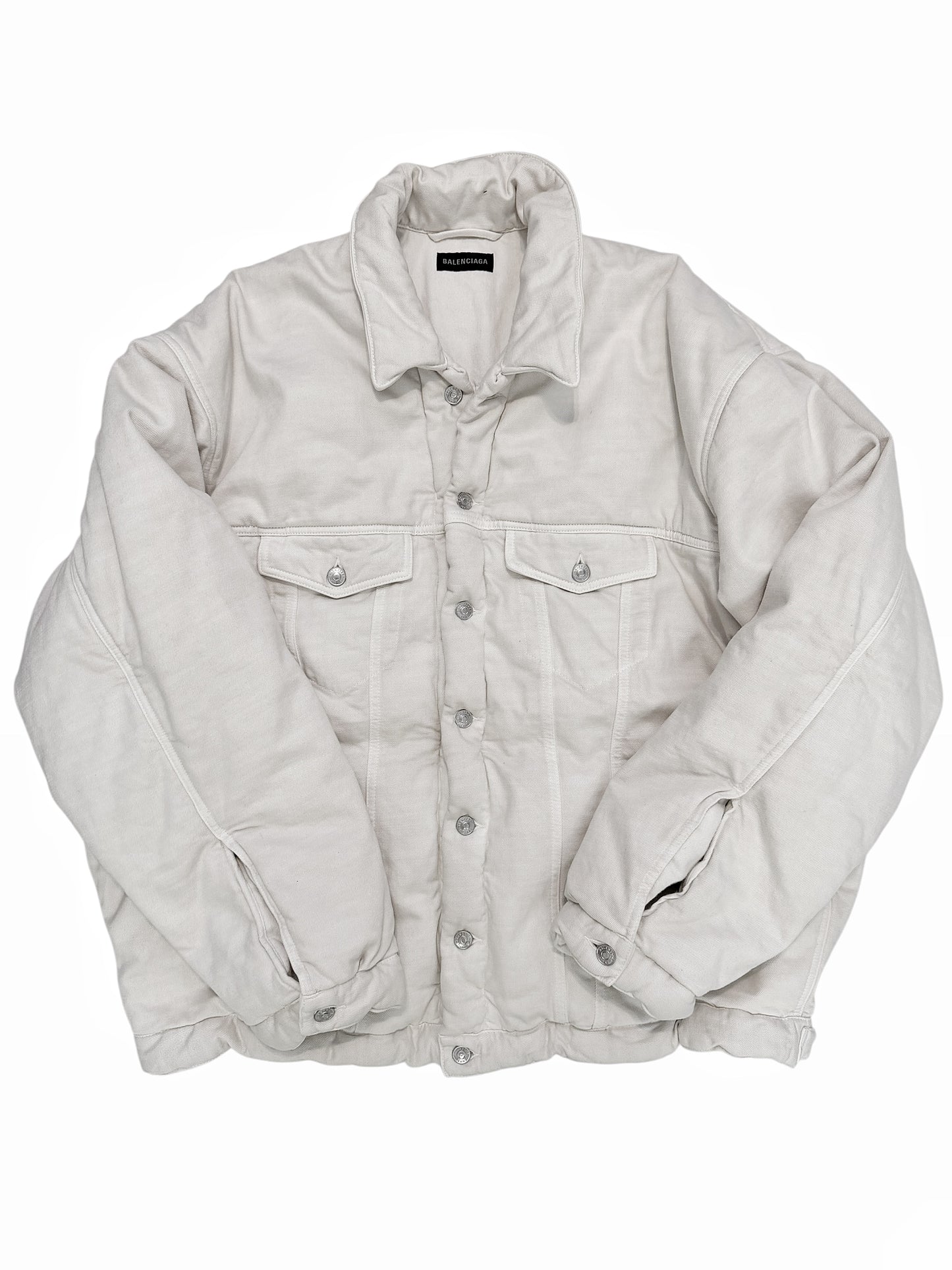 2023 Puffer White Denim Jean Jacket