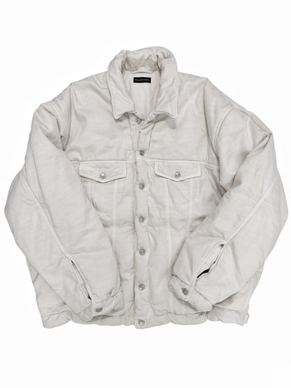 2023 Puffer White Denim Jean Jacket