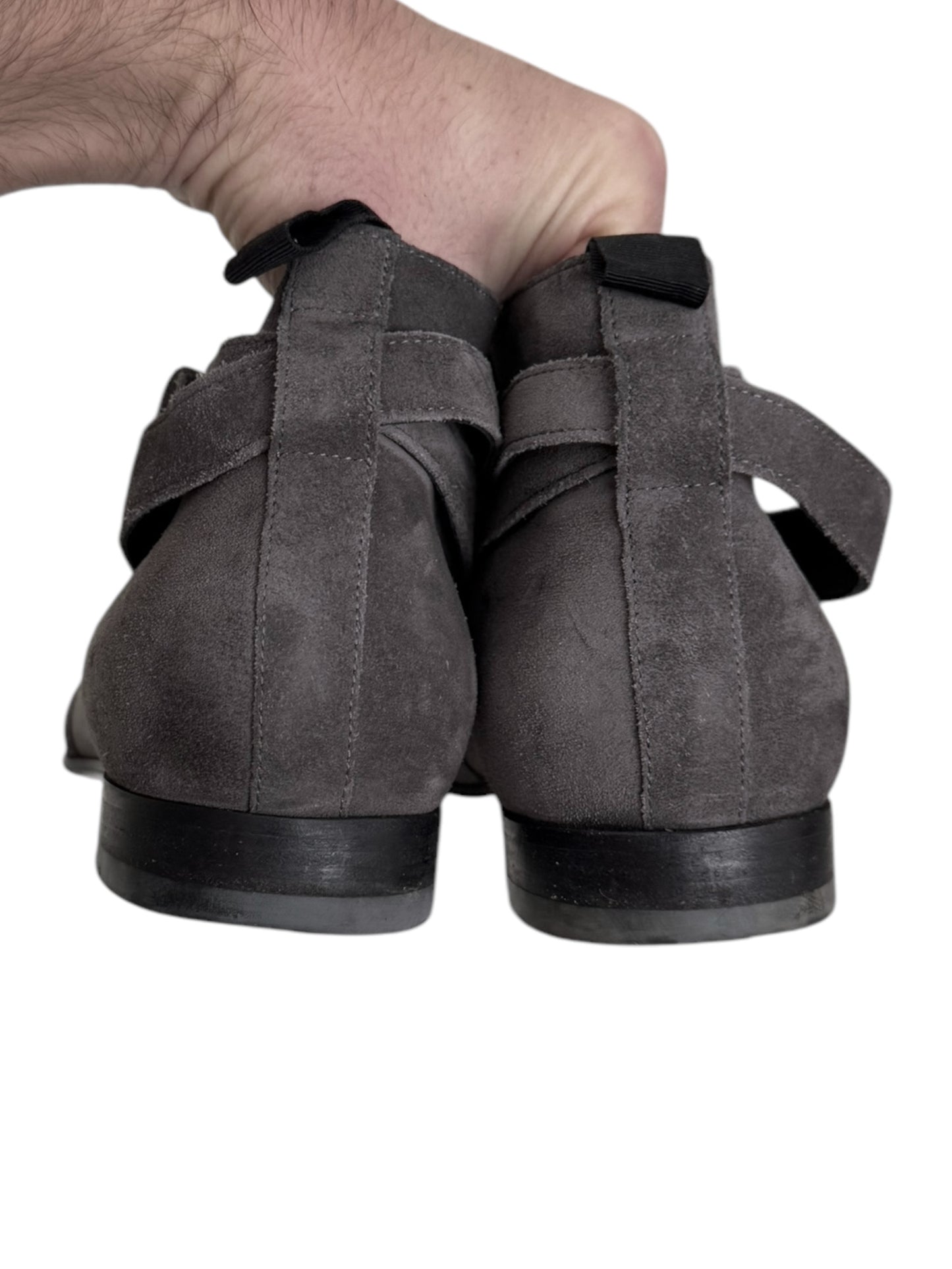 Grey Suede Low Jodhpur Boot