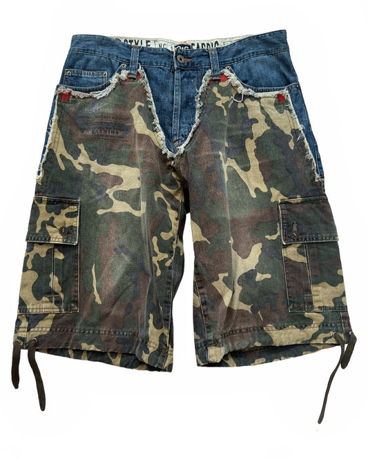 2000’s Hybrid Camo Denim Short