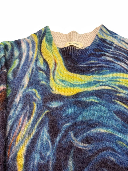 Watercolor Mohair Rezayne Giant Sweater