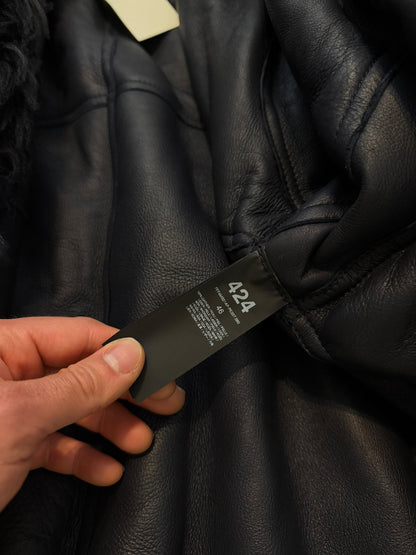 Giant Long Hair Sheep Skin Shearling Bomber