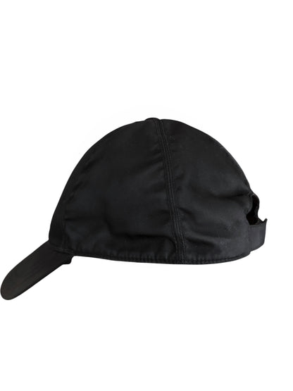 Badge Re-Nylon Black Cap