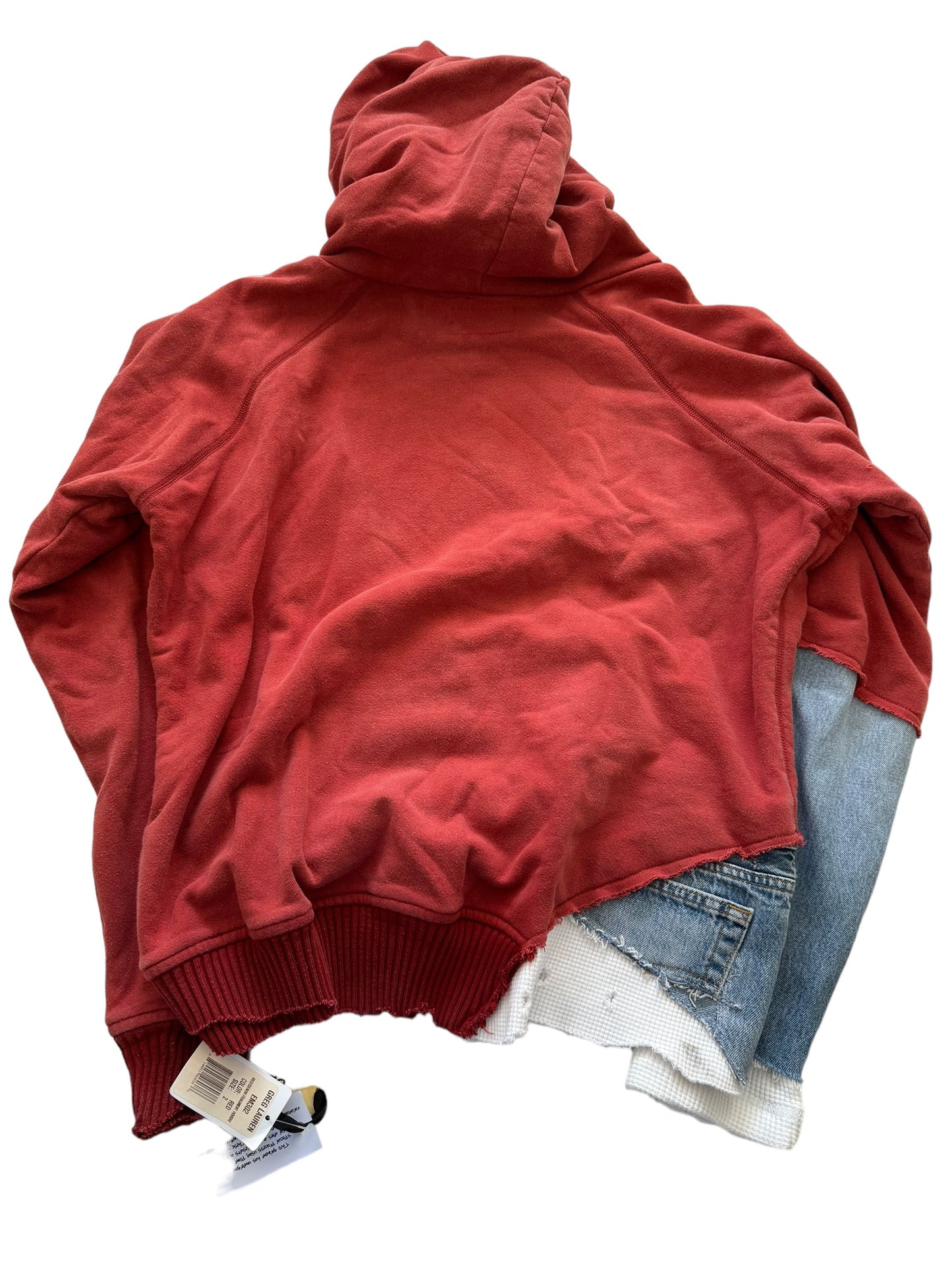 Red/Denim Fragment Split