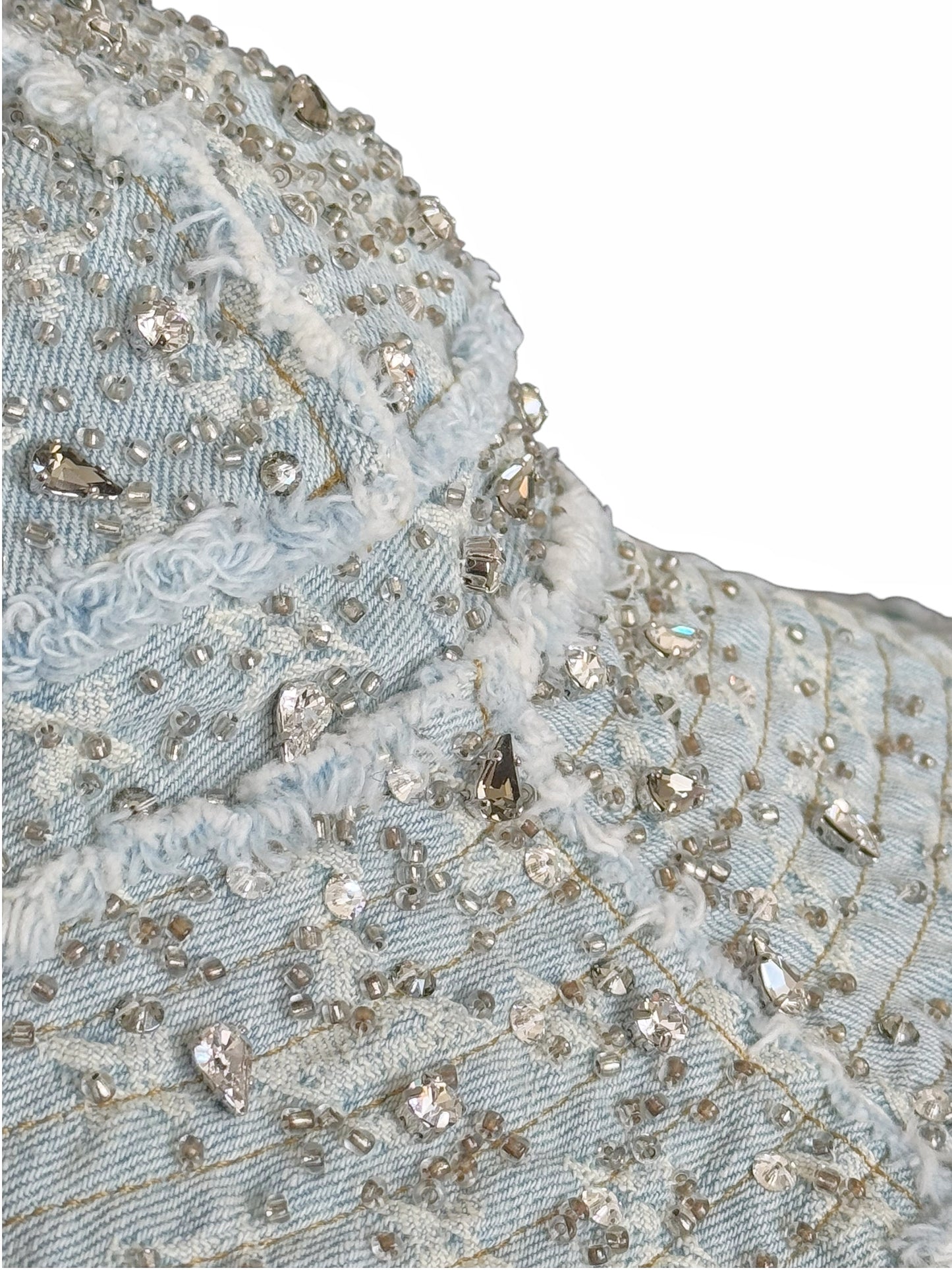 1/1 Crystal Rain Monogram Denim