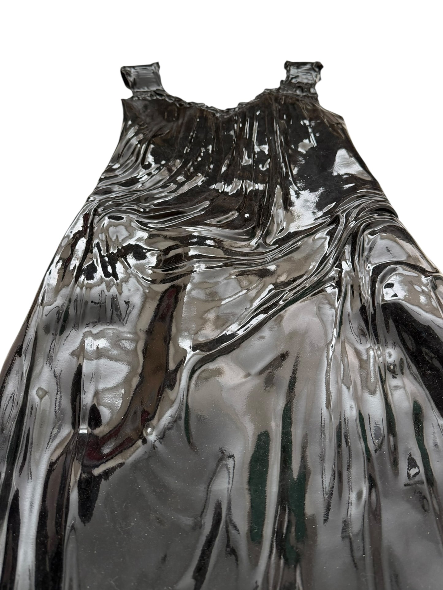 2024 Liquid 3D Molded Latex MIDI Runway Dress