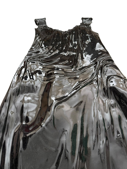 2024 Liquid 3D Molded Latex MIDI Runway Dress