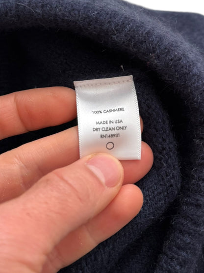 Navy Cashmere Relaxed Shorts