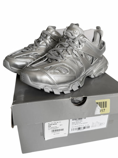 Metallic Silver Track Runner