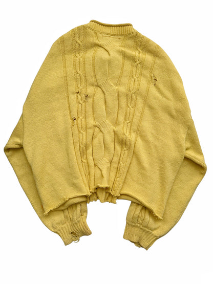 Distressed Cable Knit