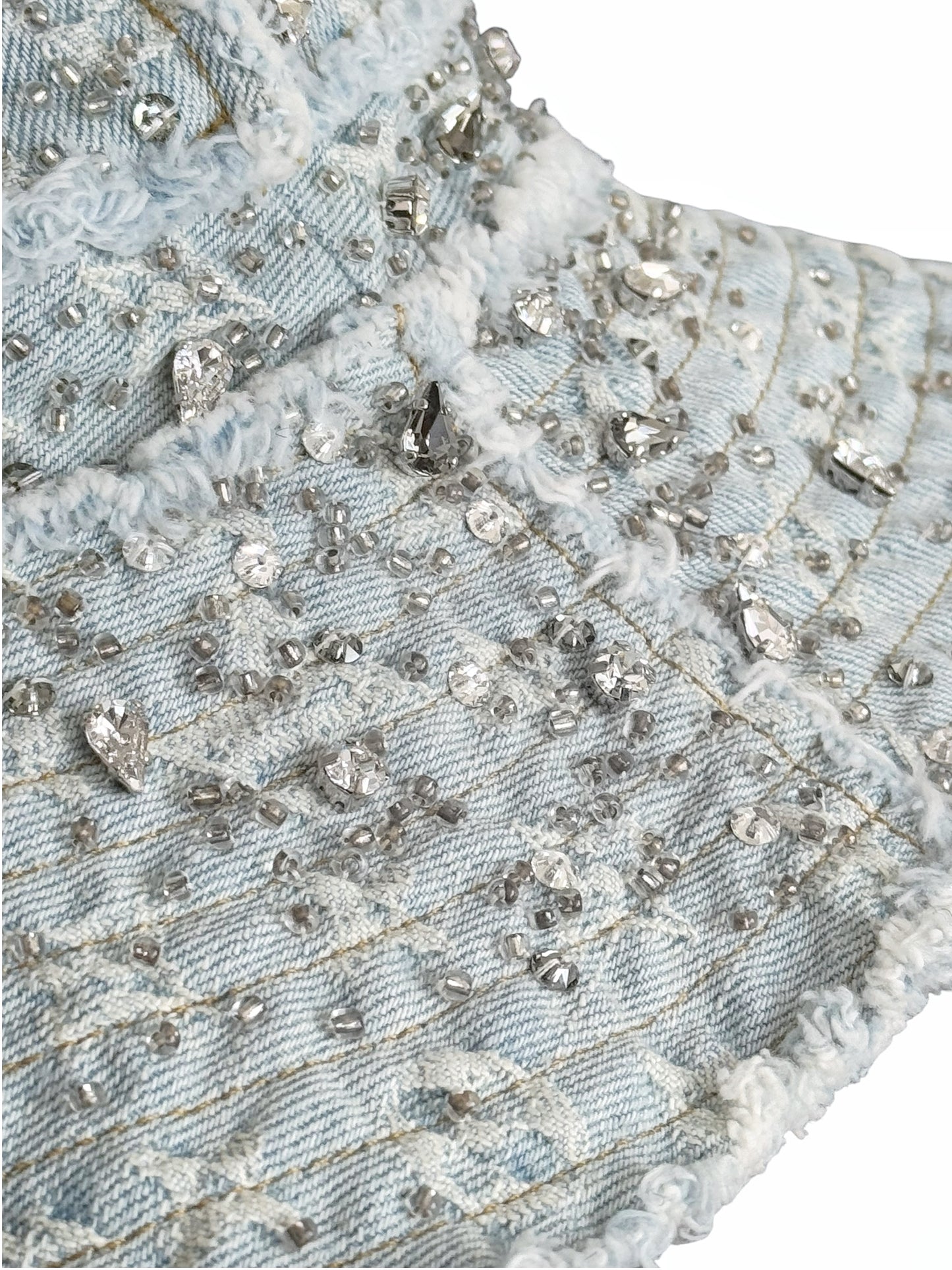 1/1 Crystal Rain Monogram Denim