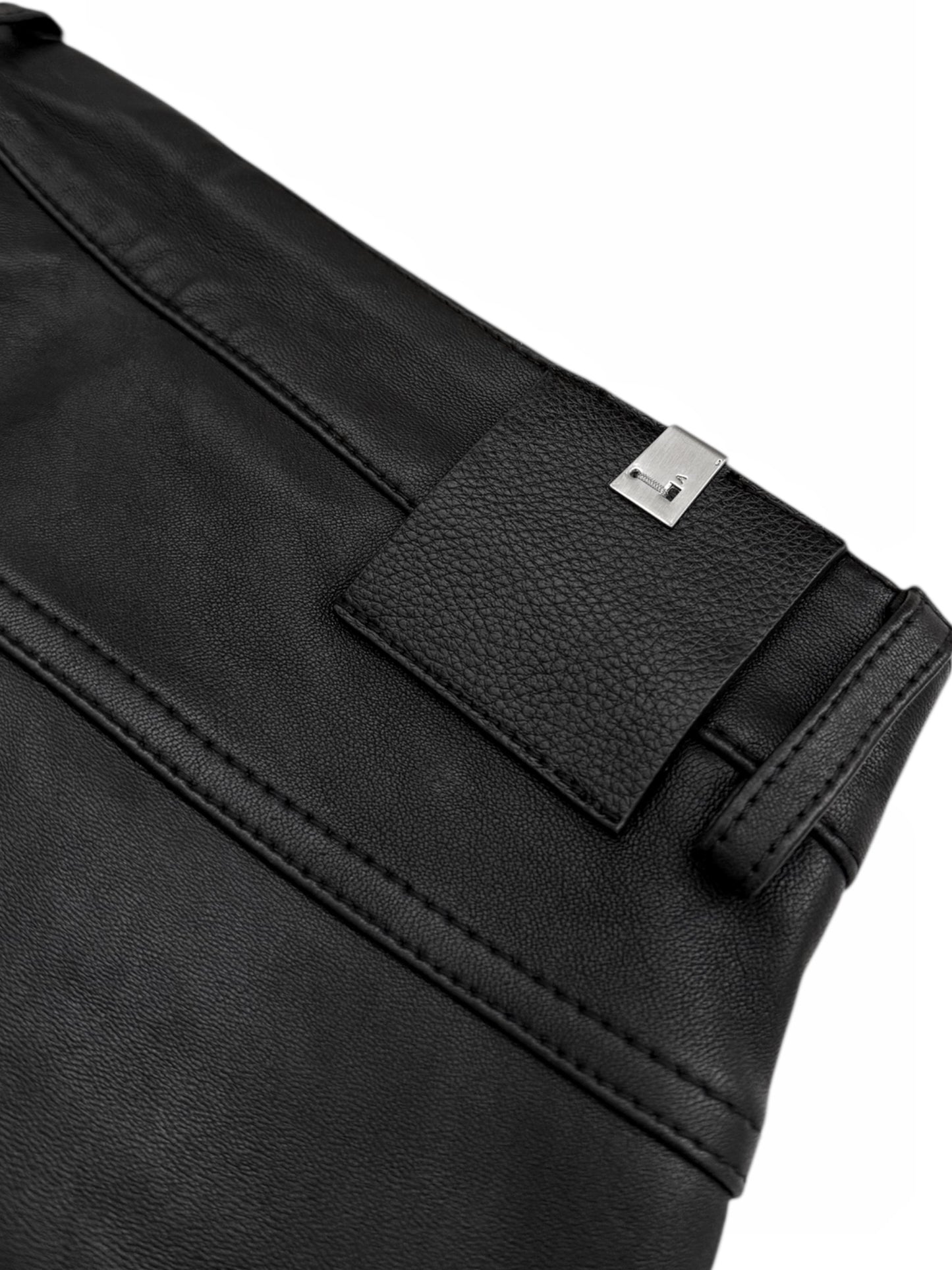 Lambskin Belt Loop Pants