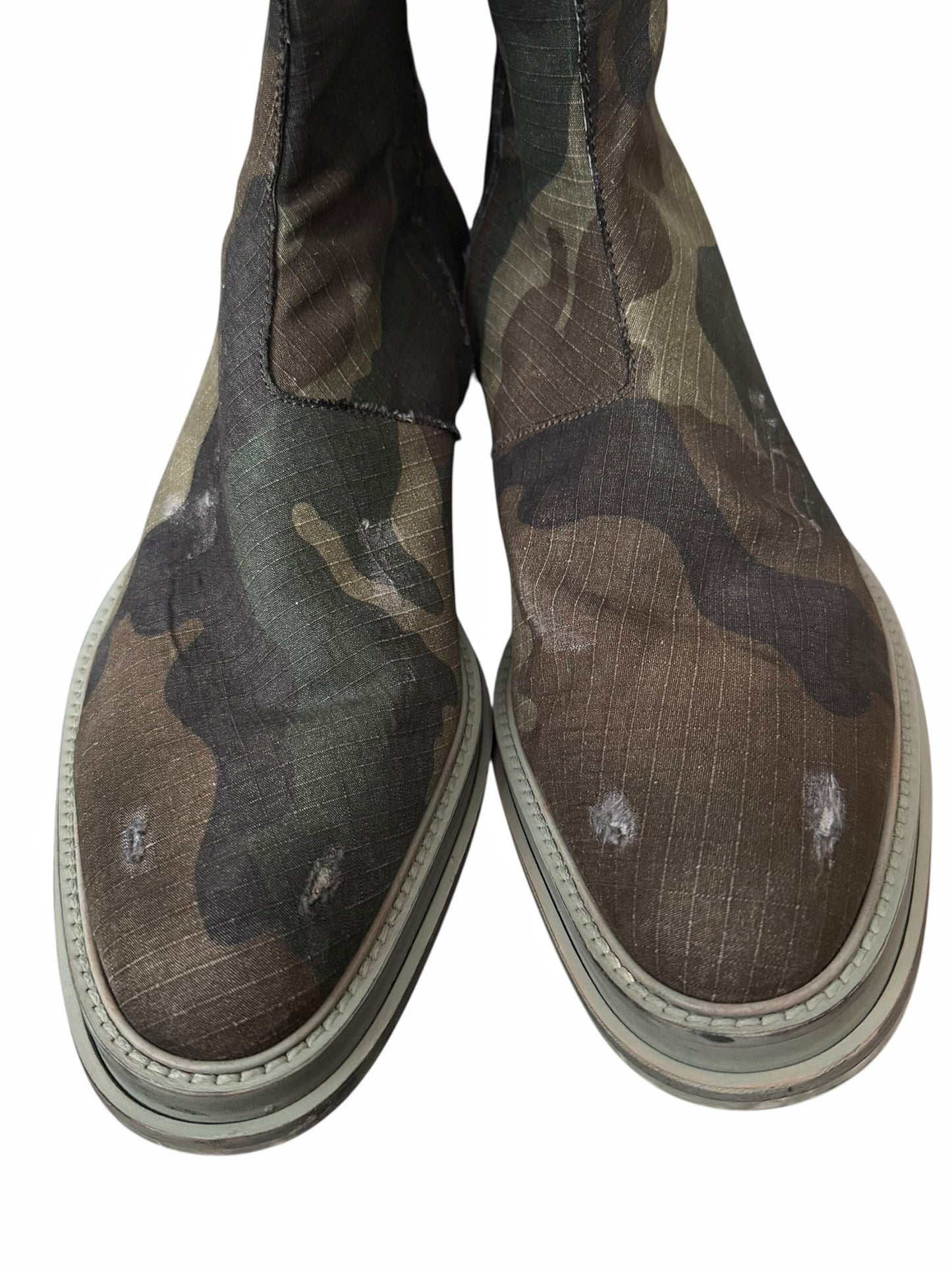 Distressed Camo Ripstop West Coast Chelsea Boot