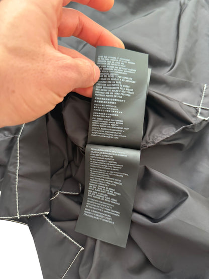 Contrast Re Nylon Black Shirt