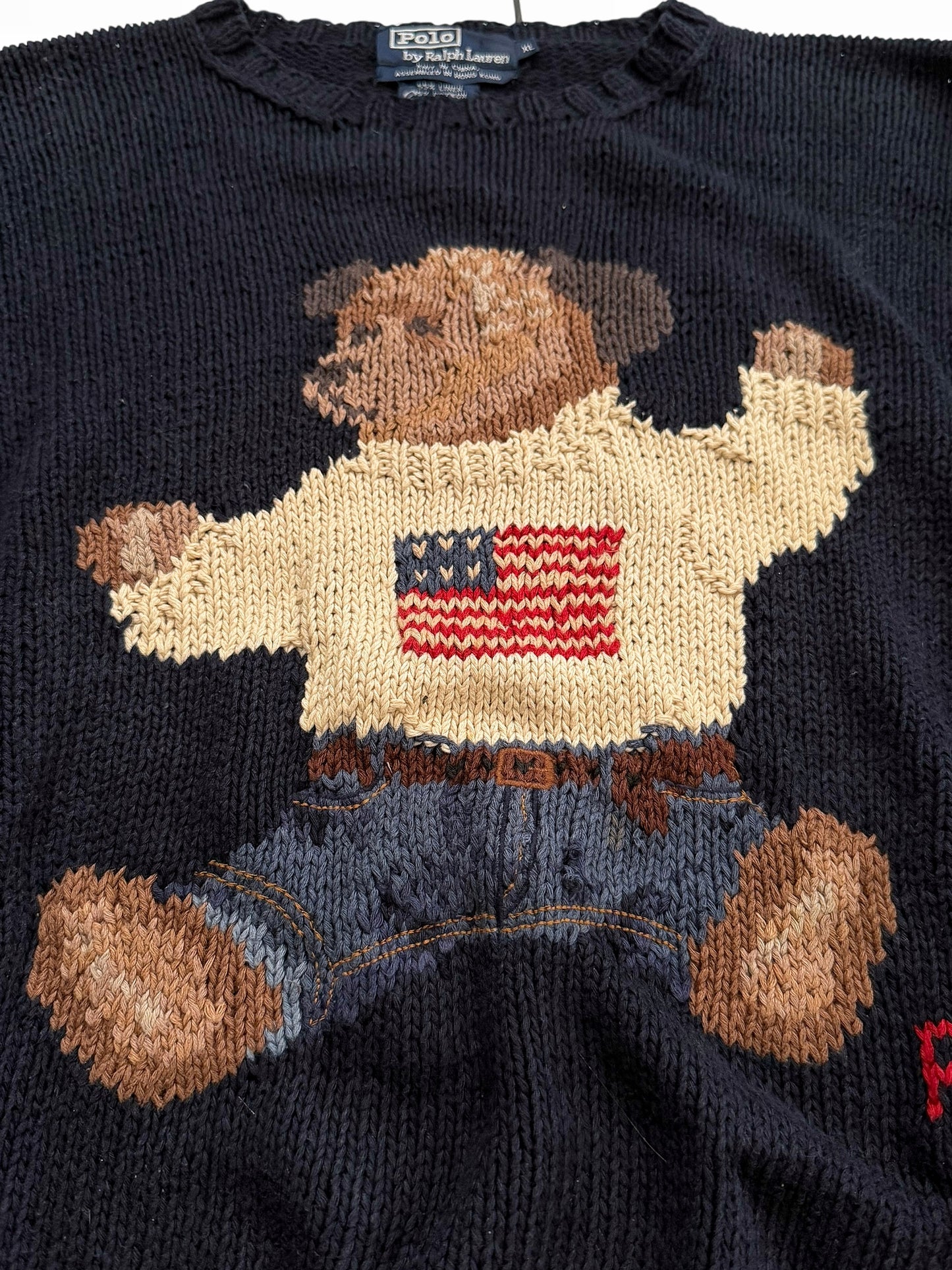 1992 Polo Bear Navy Sweater